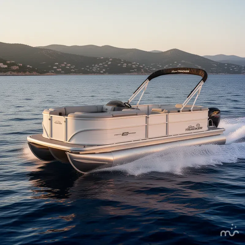 Slide: The Image of Sun Tracker Party Barge 20 DLX 2026 - 4