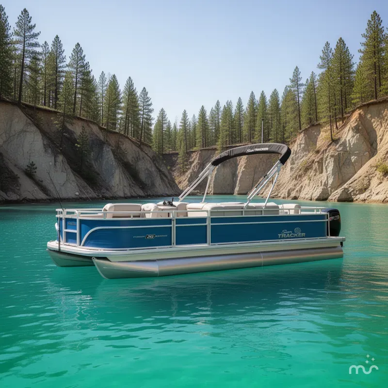 Slide: The Image of Sun Tracker Fishin' Barge 20 DLX 2026 - 2