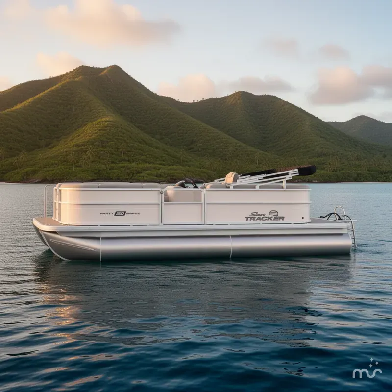 Slide: The Image of Sun Tracker Party Barge 20 DLX 2026 - 2