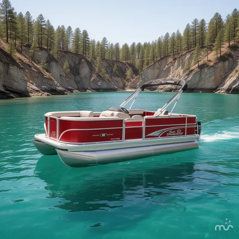 The Image of Sun Tracker Party Barge 18 DLX 2026 - 0