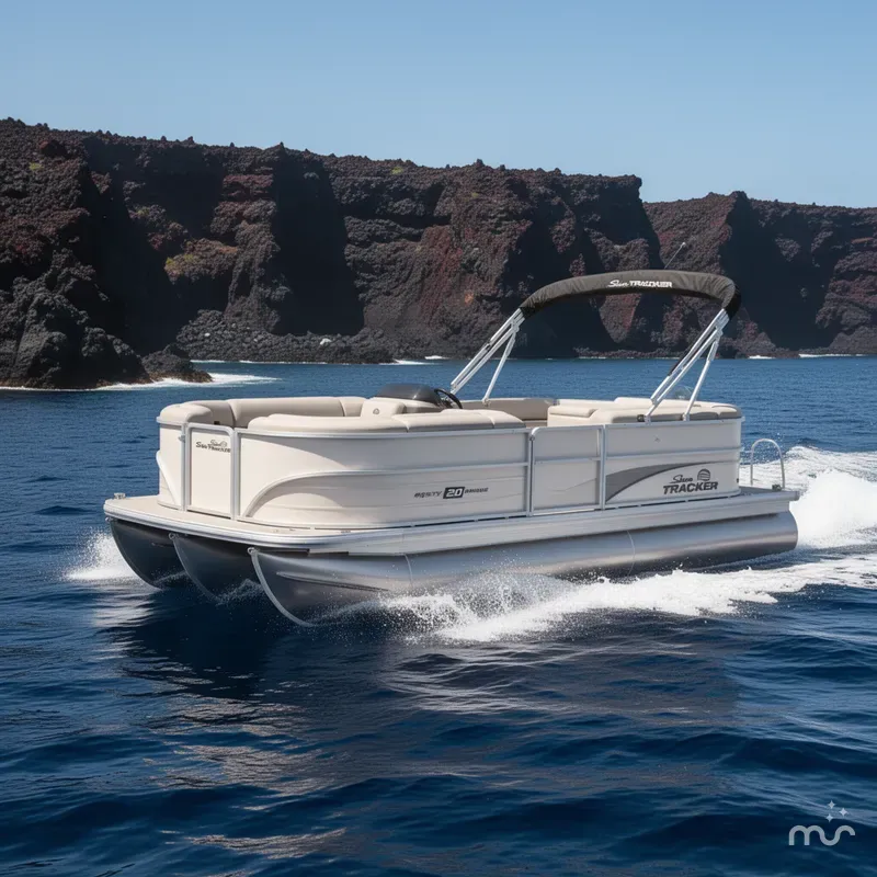 Slide: The Image of Sun Tracker Party Barge 20 DLX 2026 - 4