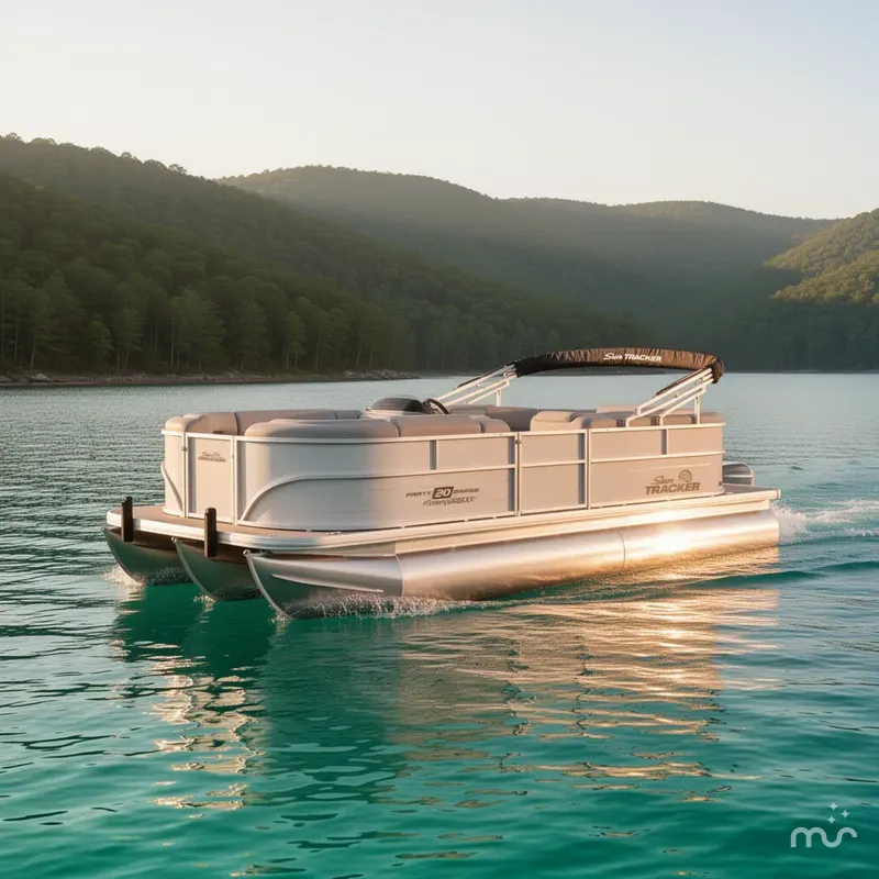 Slide: The Image of Sun Tracker Party Barge 20 DLX 2026 - 4