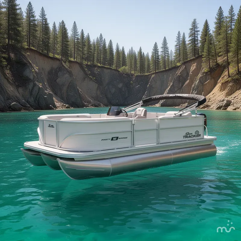 The Image of Sun Tracker Party Barge 16 DLX 2026 - 0