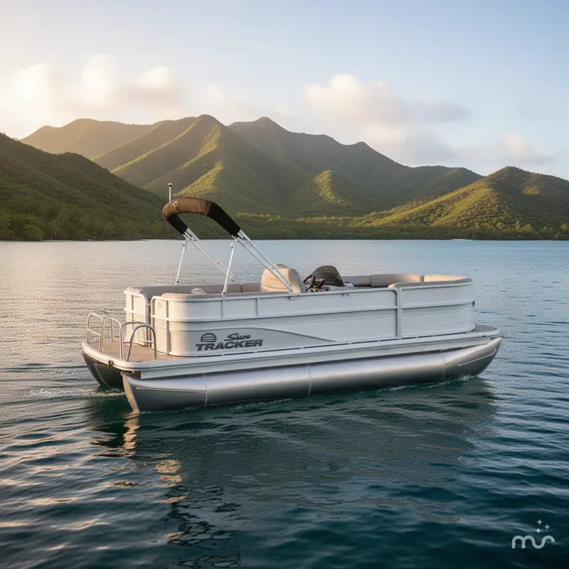 Slide: The Image of Sun Tracker Party Barge 16 DLX 2026 - 4
