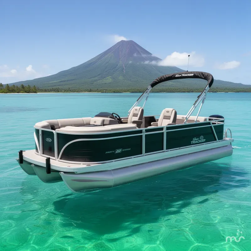 The Image of Sun Tracker Party Barge 22 RF DLX 2026 - 0