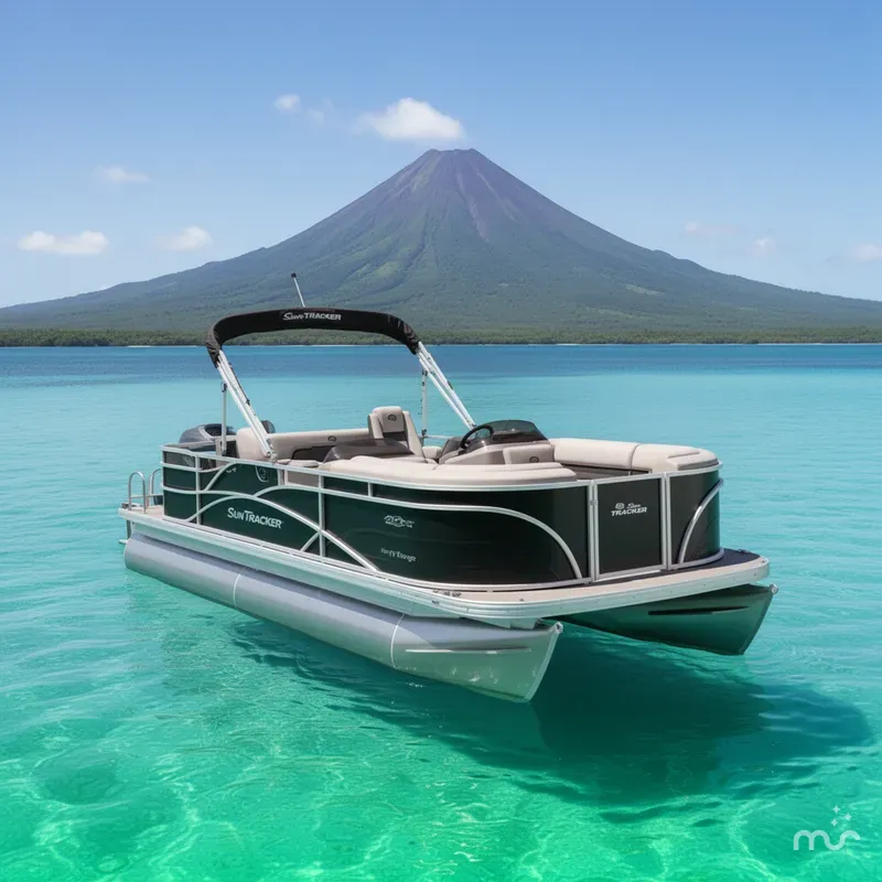 Slide: The Image of Sun Tracker Party Barge 22 RF DLX 2026 - 3