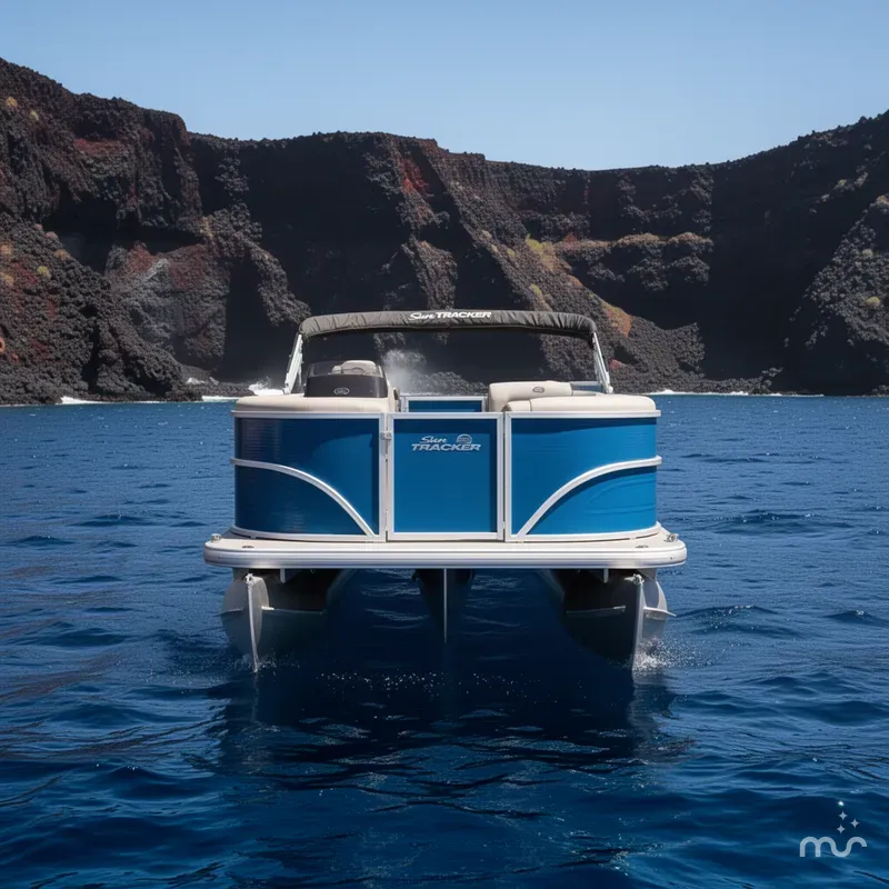 Slide: The Image of Sun Tracker Party Barge 16 DLX 2026 - 3