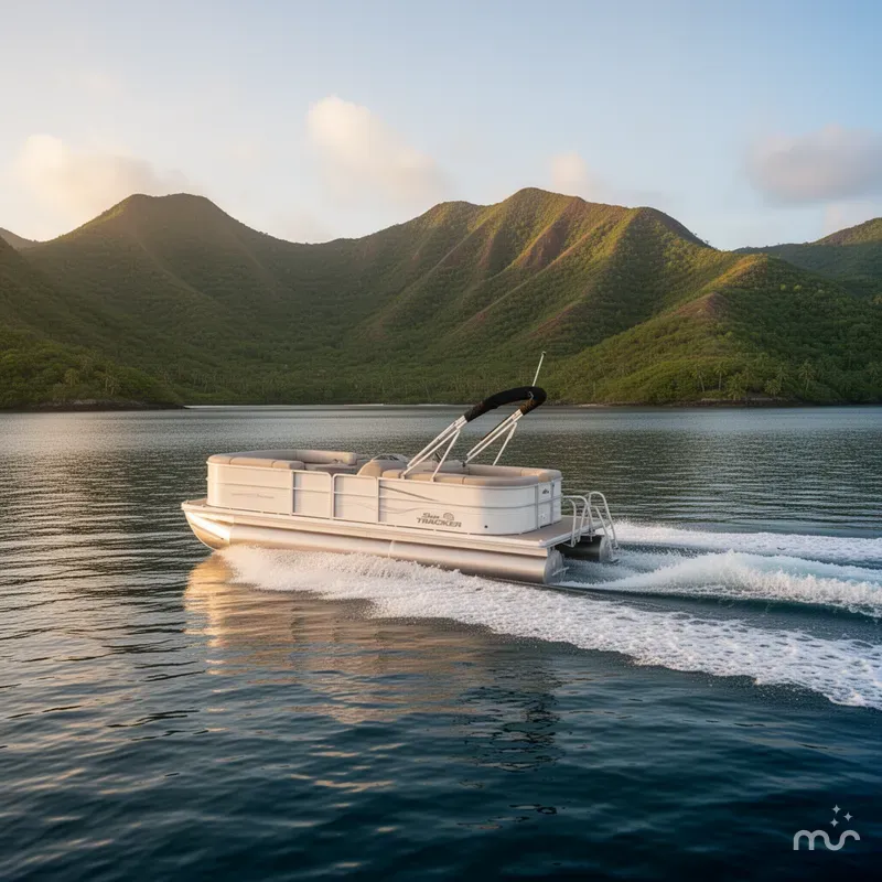 Slide: The Image of Sun Tracker Party Barge 20 DLX 2026 - 4