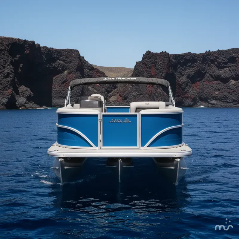 Slide: The Image of Sun Tracker Party Barge 16 DLX 2026 - 3