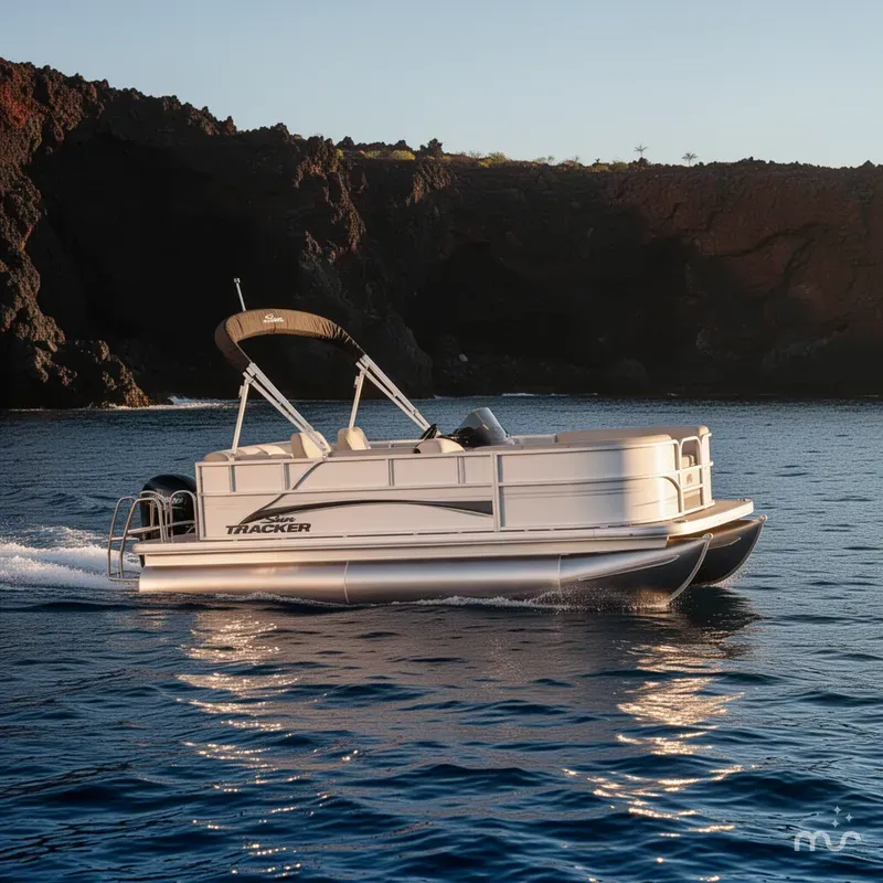 Slide: The Image of Sun Tracker Party Barge 16 DLX 2026 - 4