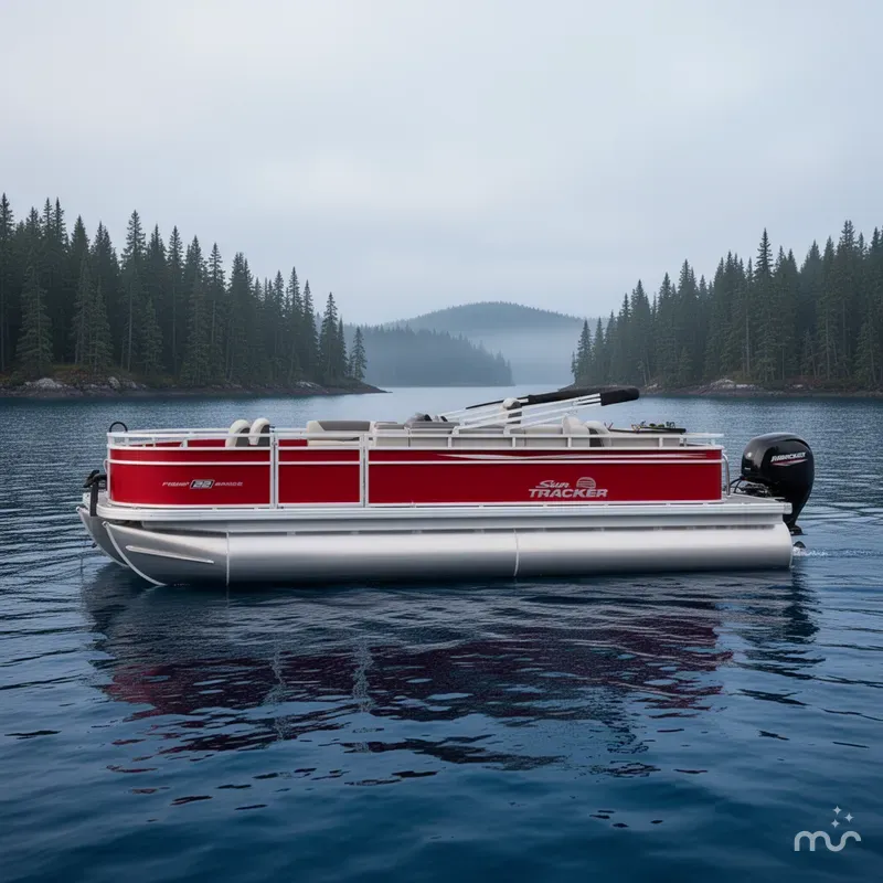 Slide: The Image of Sun Tracker Fishin' Barge 22 DLX 2026 - 2