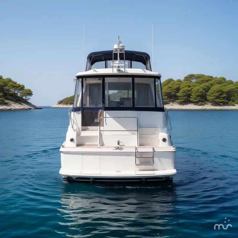 Slide: The Image of Carver Yachts 400 Cockpit Motor Yacht 1997 - 3