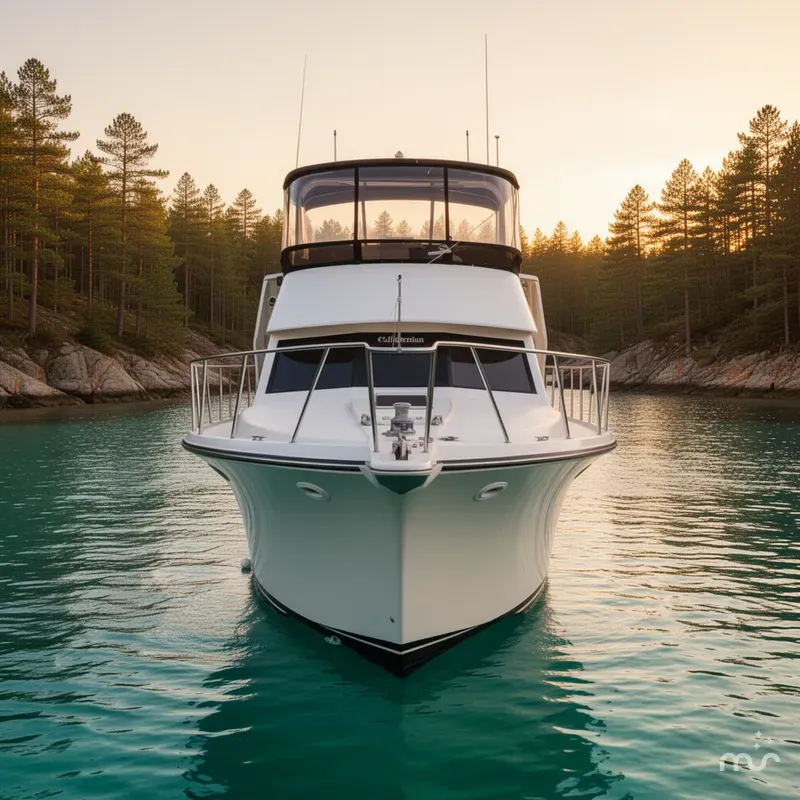 Slide: The Image of Californian 48 Cockpit Motor Yacht 1989 - 1