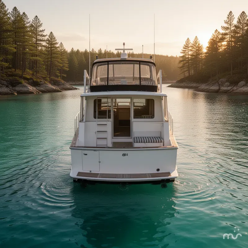 Slide: The Image of Californian 48 Cockpit Motor Yacht 1989 - 3