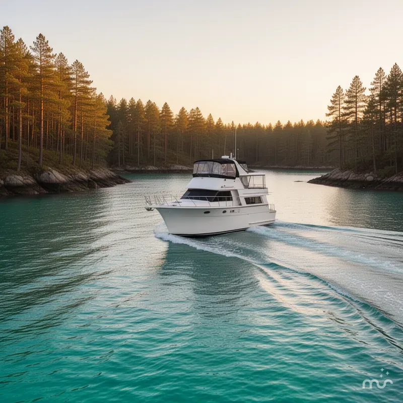 Slide: The Image of Californian 48 Cockpit Motor Yacht 1989 - 4