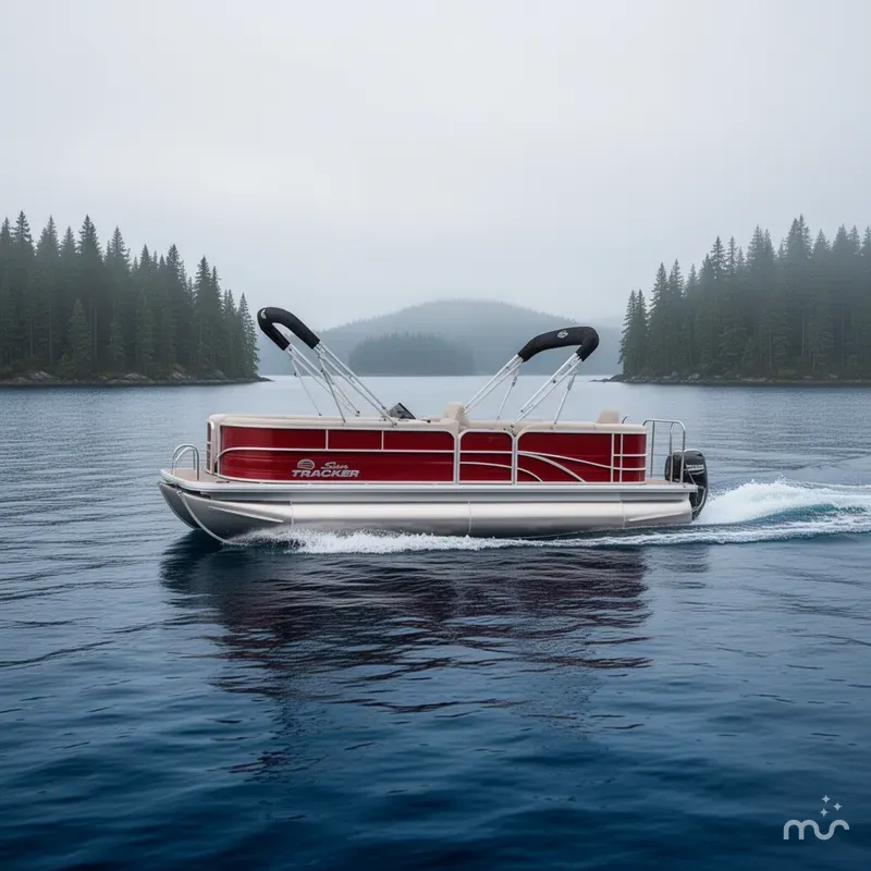 Slide: The Image of Sun Tracker Party Barge 18 DLX 2026 - 4