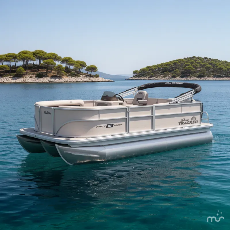 The Image of Sun Tracker Party Barge 16 DLX 2026 - 0