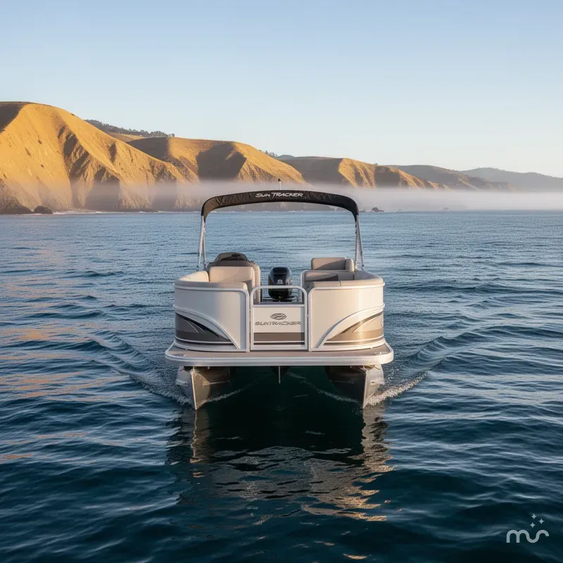Slide: The Image of Sun Tracker Party Barge 16 DLX 2026 - 1