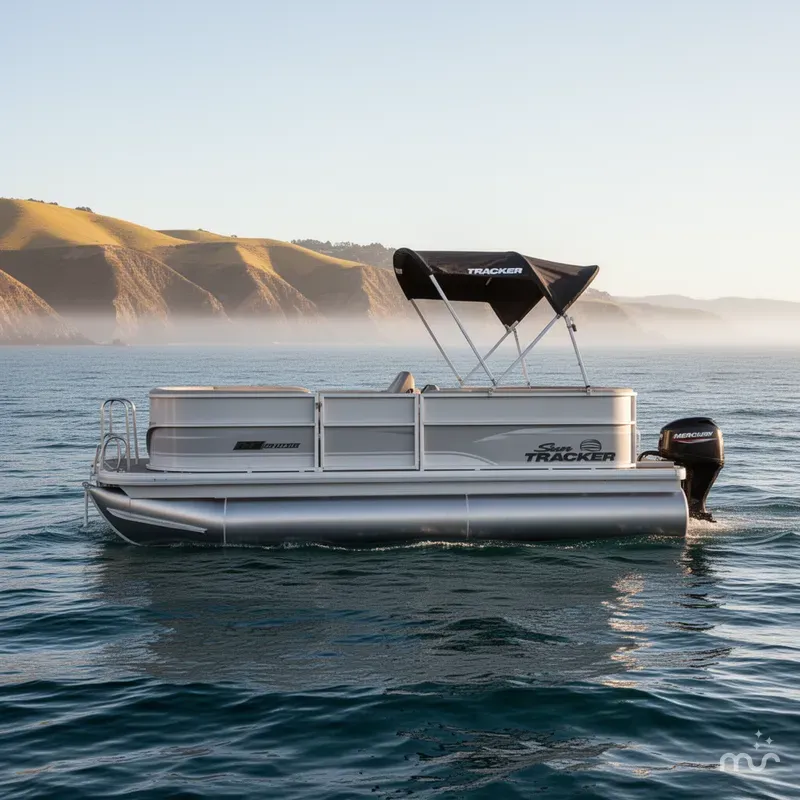 Slide: The Image of Sun Tracker Party Barge 16 DLX 2026 - 2