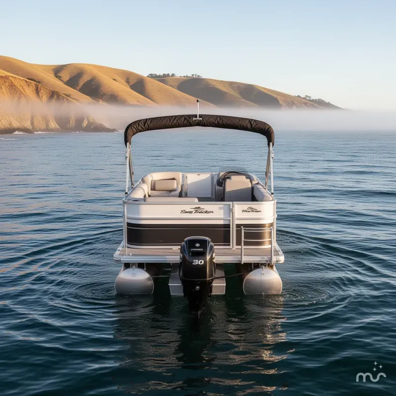 Slide: The Image of Sun Tracker Party Barge 16 DLX 2026 - 3