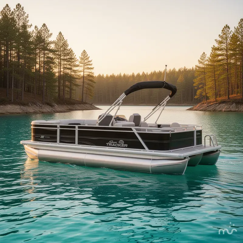 The Image of Sun Tracker Party Barge 22 RF DLX 2026 - 0