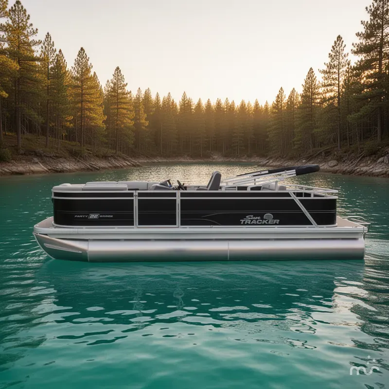 Slide: The Image of Sun Tracker Party Barge 22 RF DLX 2026 - 2