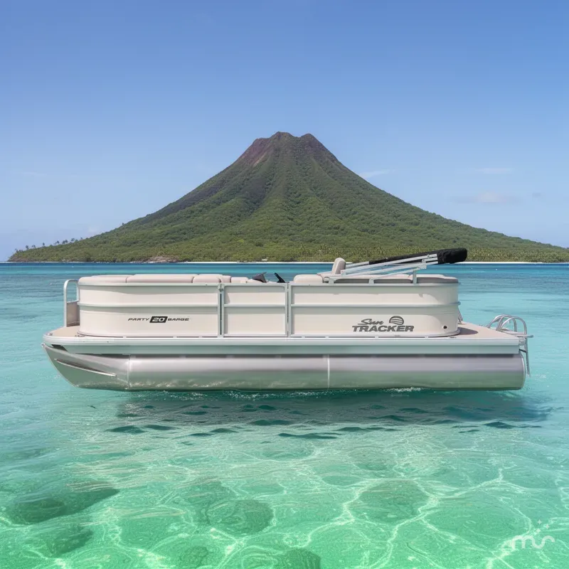 Slide: The Image of Sun Tracker Party Barge 20 DLX 2026 - 2
