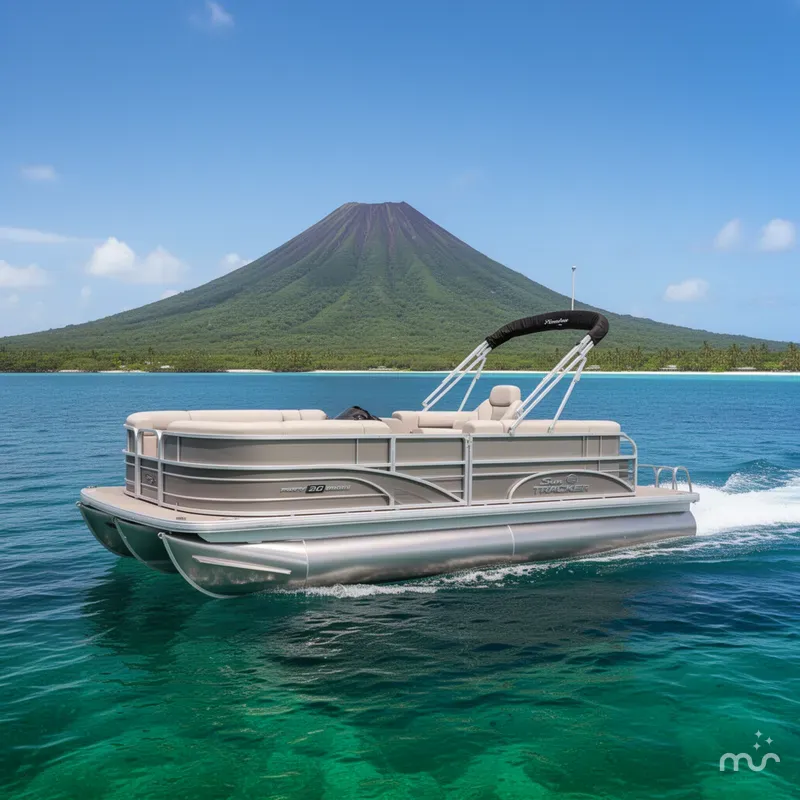 Slide: The Image of Sun Tracker Party Barge 20 DLX 2026 - 4