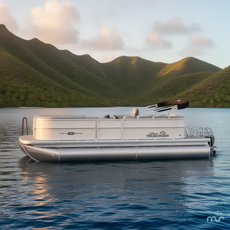 Slide: The Image of Sun Tracker Party Barge 20 DLX 2026 - 2
