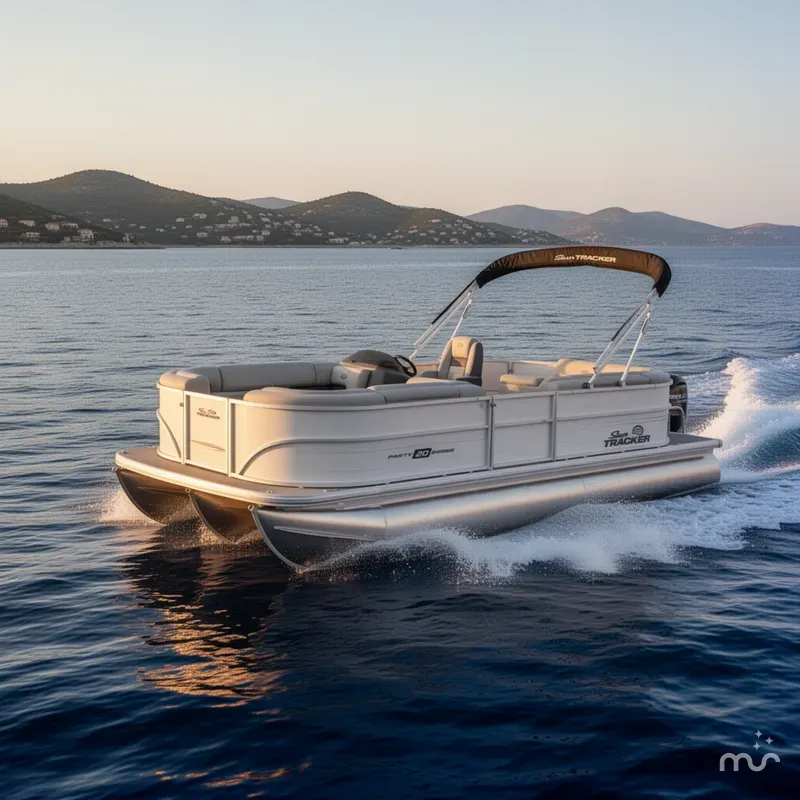Slide: The Image of Sun Tracker Party Barge 20 DLX 2026 - 4