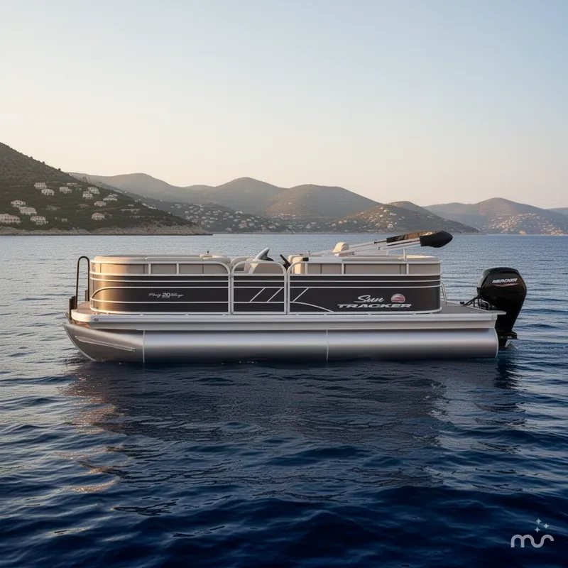 Slide: The Image of Sun Tracker Party Barge 20 DLX 2023 - 2