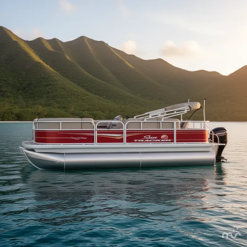 Slide: The Image of Sun Tracker Party Barge 18 DLX 2024 - 2