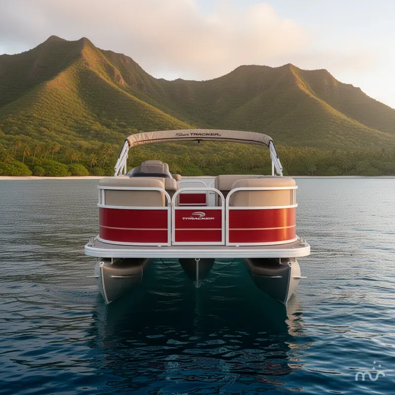 Slide: The Image of Sun Tracker Party Barge 18 DLX 2024 - 3
