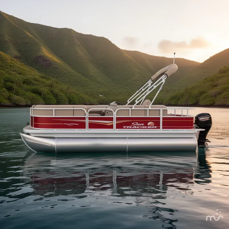 Slide: The Image of Sun Tracker Party Barge 18 DLX 2024 - 4