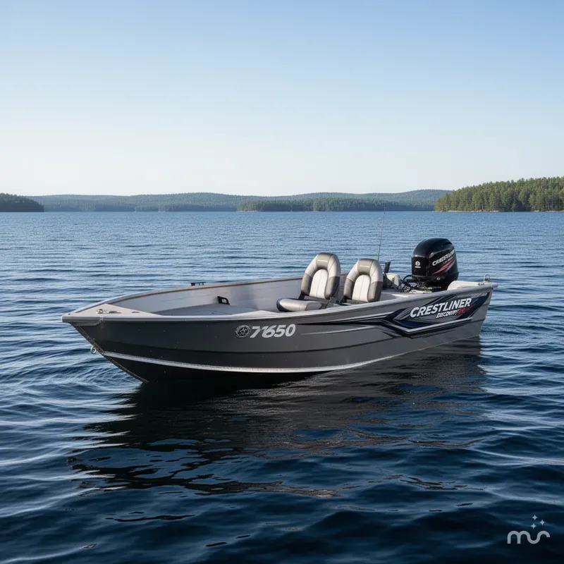 Slide: The Image of Crestliner 1650 Discovery Aluminum Fishing Boat - $13,995 2021 - 2