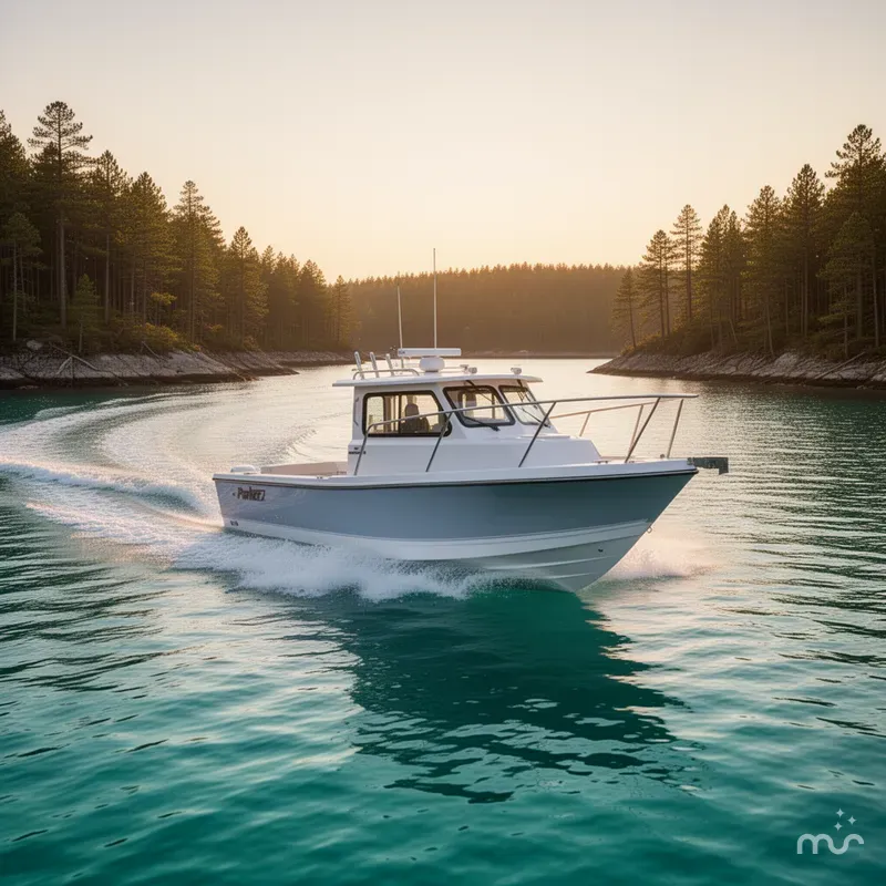 Slide: The Image of Parker Marine 227 Explorer WITH AC AND SEAKEEPER RIDE 2026 - 4