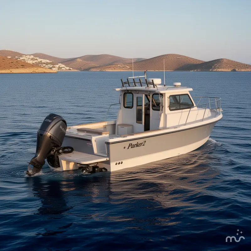Slide: The Image of Parker Marine 227 Explorer WITH AC AND SEAKEEPER RIDE 2026 - 3