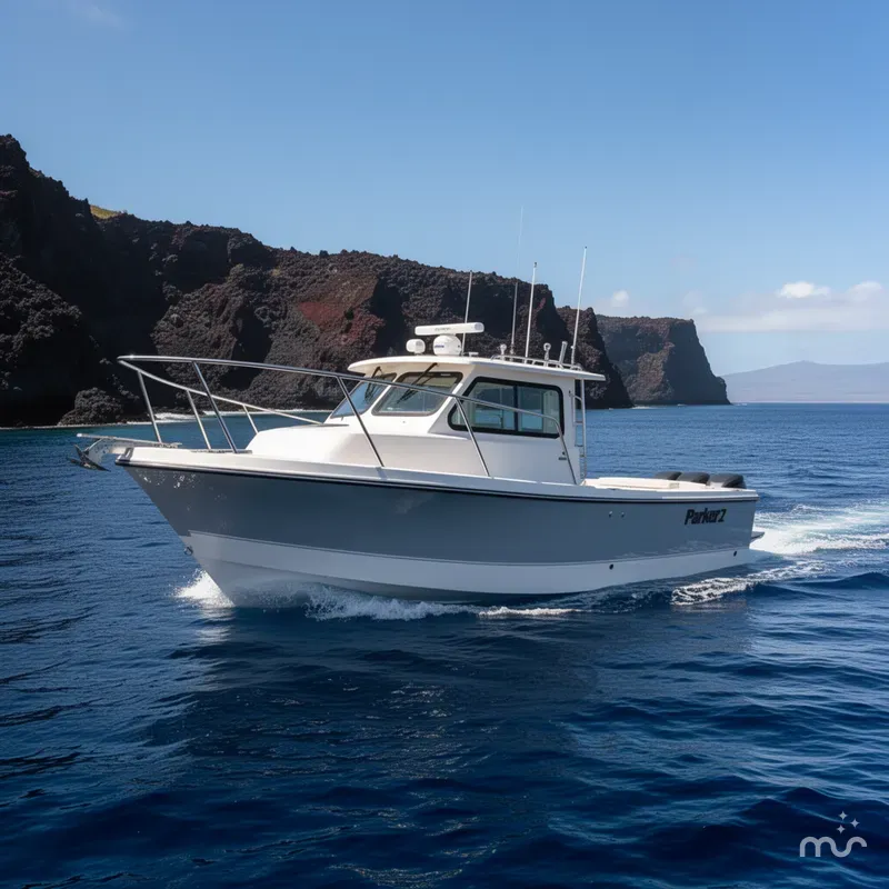 Slide: The Image of Parker Marine 227 Explorer WITH AC AND SEAKEEPER RIDE 2026 - 4