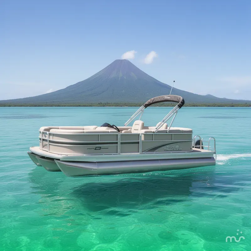 Slide: The Image of Sun Tracker Party Barge 20 DLX 2026 - 0