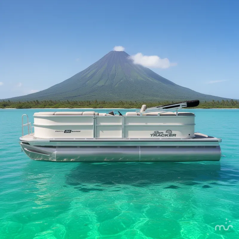 Slide: The Image of Sun Tracker Party Barge 20 DLX 2026 - 2