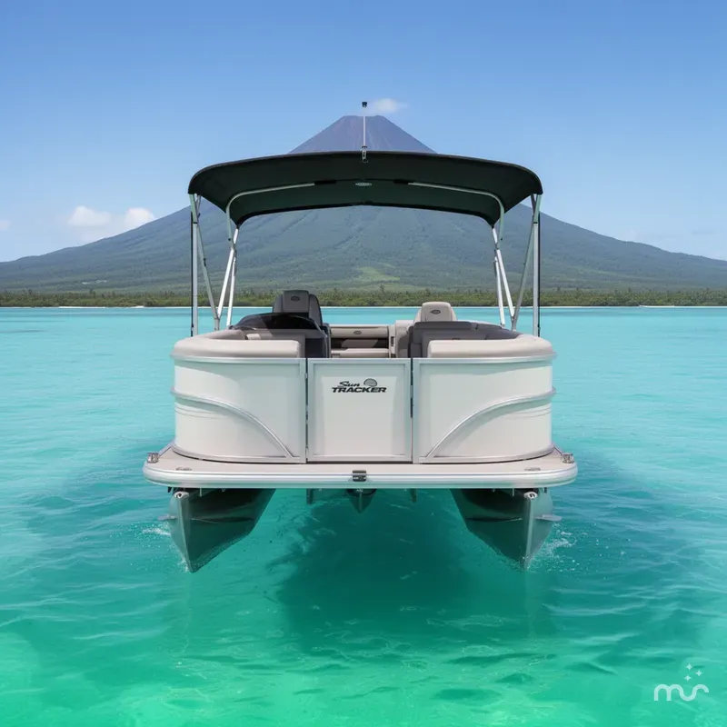 Slide: The Image of Sun Tracker Party Barge 20 DLX 2026 - 3