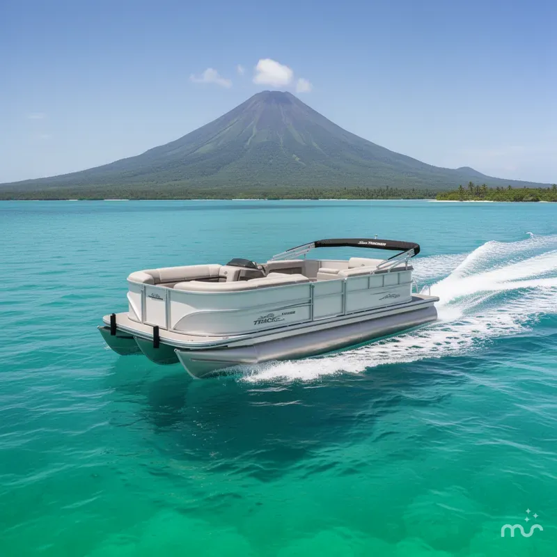Slide: The Image of Sun Tracker Party Barge 20 DLX 2026 - 4