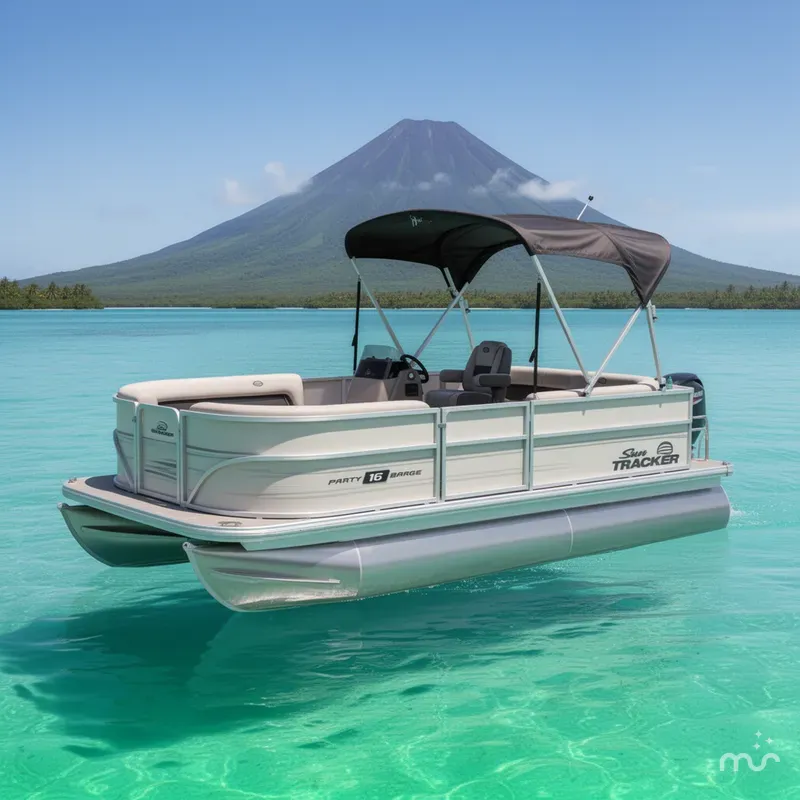 The Image of Sun Tracker Party Barge 16 DLX 2026 - 0