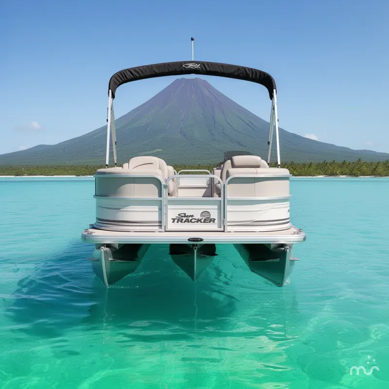 Slide: The Image of Sun Tracker Party Barge 16 DLX 2026 - 3