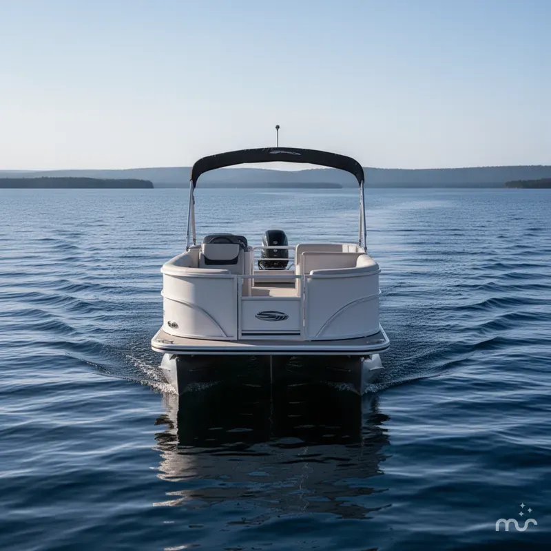Slide: The Image of Sun Tracker Party Barge 16 DLX 2026 - 1