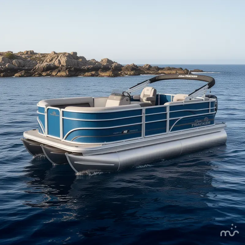 The Image of Sun Tracker Party Barge 16 DLX 2026 - 0