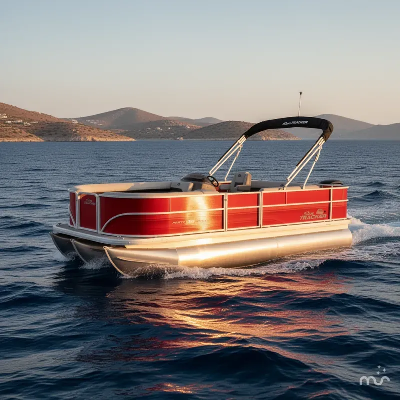 Slide: The Image of Sun Tracker Party Barge 18 DLX 2026 - 4