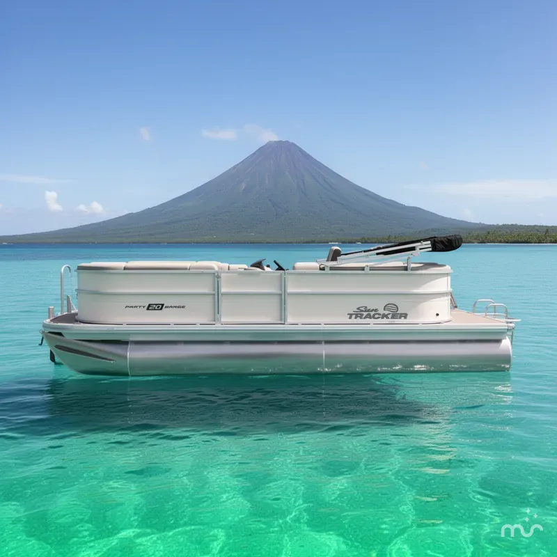 Slide: The Image of Sun Tracker Party Barge 20 DLX 2026 - 2