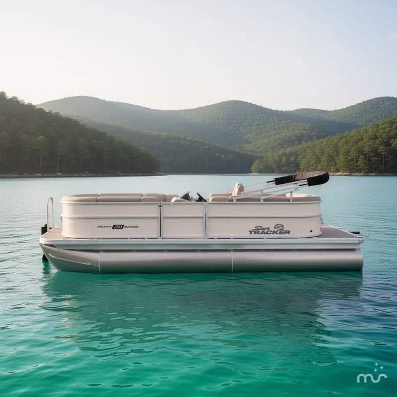 Slide: The Image of Sun Tracker Party Barge 20 DLX 2026 - 2