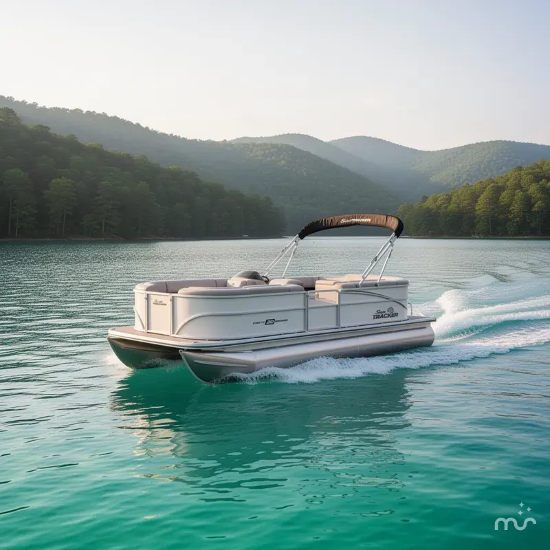 Slide: The Image of Sun Tracker Party Barge 20 DLX 2026 - 4